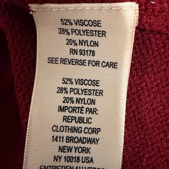 Philosophy Deep Red Knit Top - Picture 6 of 6